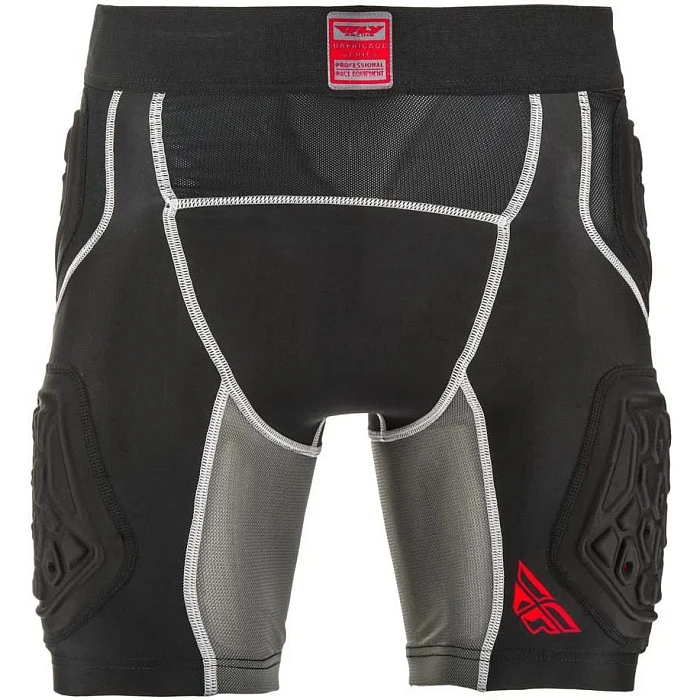 Fly Racing Barricade Compression мотошорты, черно-белый