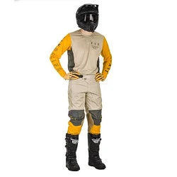 Fly Racing Kinetic K121 2021 комплект, желто-серый