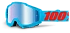 100% Accuri Acidulous Cyan/Mirror Blue Lens мотоочки, красно-голубой, зеркальная синяя линза