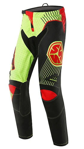 Scoyco Р048 мотоштаны кросс, черно-зеленый