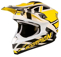 Scorpion VX-15 Air Unadilla шлем кроссовый, желто-черно-белый