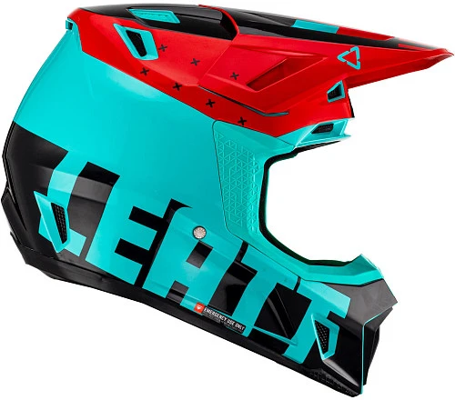 Leatt Kit Moto 7.5 V23 Fuel шлем кроссовый + Velocity 4.5 мотоочки