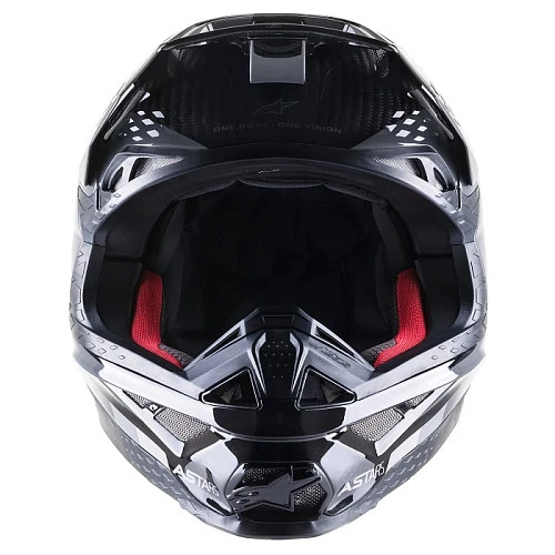 Alpinestars Supertech M10 Carbon Meta2 White/Red/Blue Glossy шлем кроссовый
