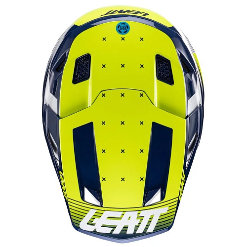 Leatt Kit Moto 7.5 V24 Blue шлем кроссовый + Velocity 4.5 мотоочки
