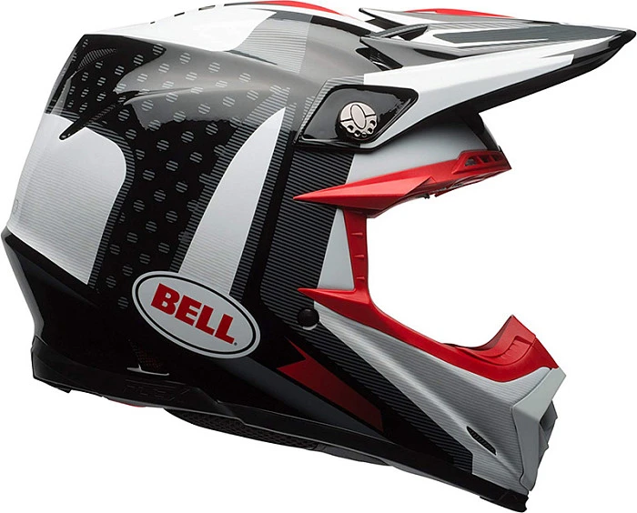 Bell Moto-9 Flex Vice шлем кроссовый, черно-белый