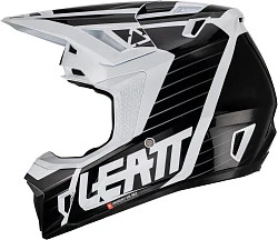 Leatt Kit Moto 7.5 V23 White шлем кроссовый + Velocity 4.5 мотоочки