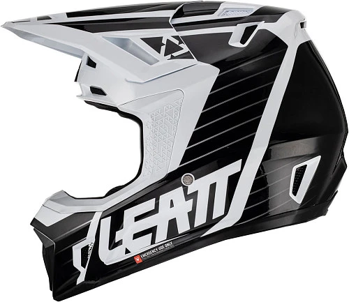 Leatt Kit Moto 7.5 V23 White шлем кроссовый + Velocity 4.5 мотоочки