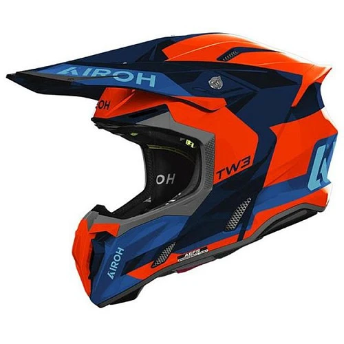 Airoh Twist 3 Fancy Orange/Blue шлем внедорожный, оранжево-синий