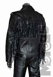 First M771FR Косуха мужская кожаная с бахромой
