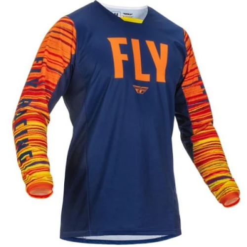 Fly Racing Kinetic Wave джерси, сине-оранжевый