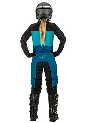 Fly Racing F-16 2022 комплект женский, черно-сине-голубой