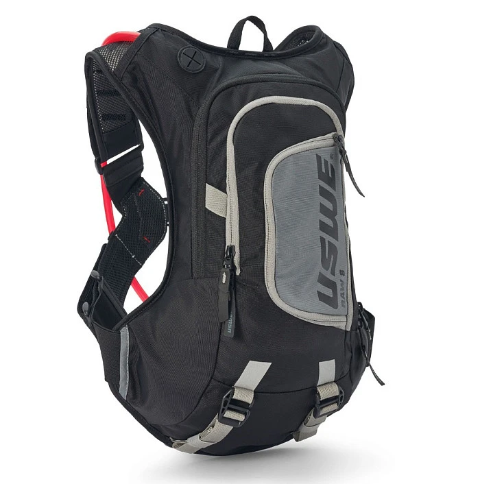 USWE Raw 8L Hydration Pack (3L) Race Fit Carbon Black рюкзак-гидропак