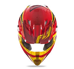 Fly Racing Kinetic Fullspeed 2017 шлем кроссовый, красно-черно-желтый