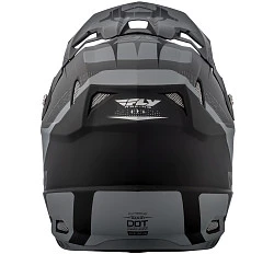 Fly Racing Toxin Original  2018 шлем кроссовый, черно-серый матовый