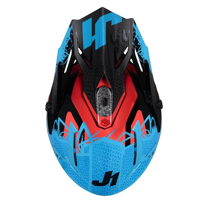 Just1 J38 Mask шлем кроссовый, сине-красно-черный