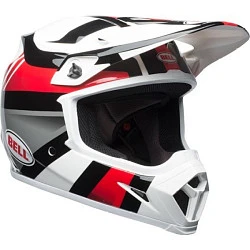 Bell MX-9 Mips Marauder шлем кроссовый, бело-черно-красный