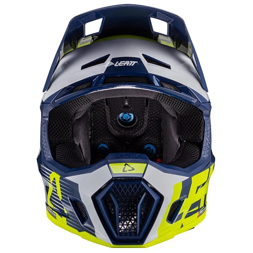 Leatt Kit Moto 7.5 V24 Blue шлем кроссовый + Velocity 4.5 мотоочки