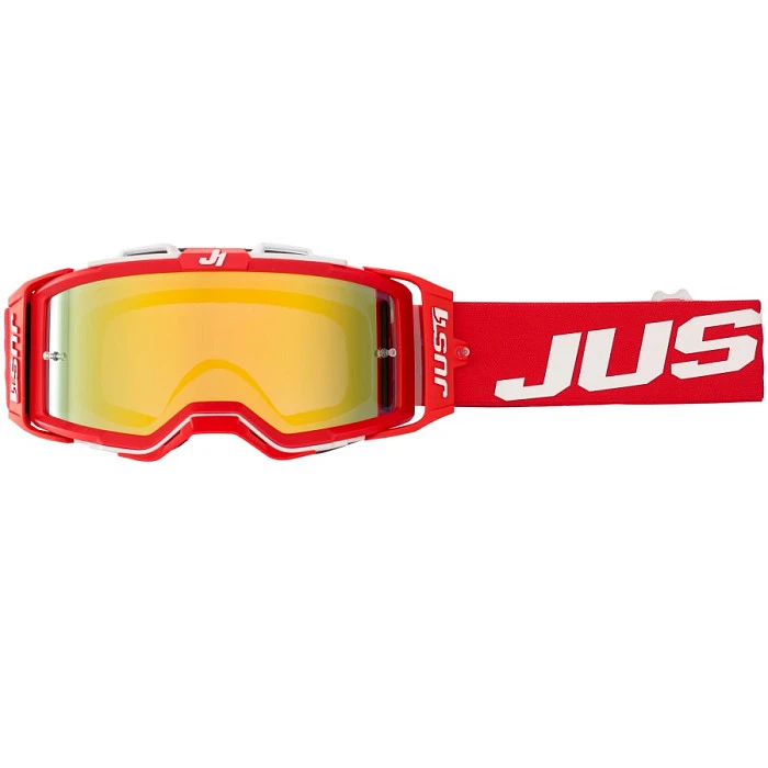 Just1 Nerve Absolute Red/White мотоочки, золотая линза