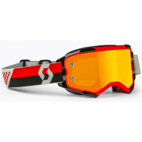 Scott Fury Red/Black/Orange Chrome Lens мотоочки