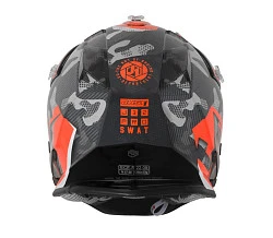 Just1 J32 SWAT Camo Orange Fluo шлем кроссовый, оранжево-черный
