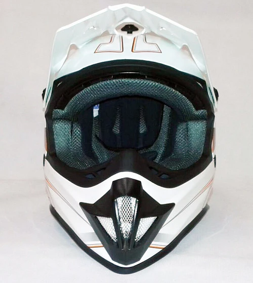 Ataki SC-15 Rift шлем кроссовый детский, бело-оранжевый