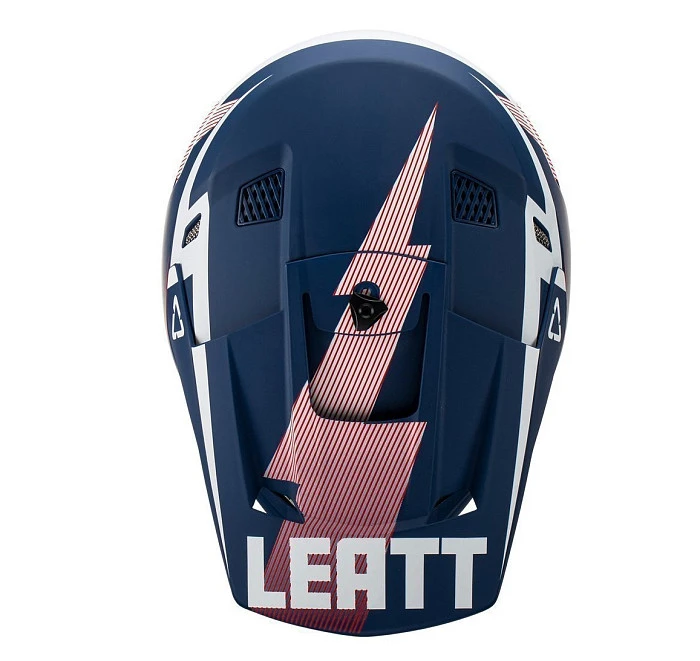 Leatt Kit Moto 3.5 Royal, шлем кроссовый + Velocity 4.5 мотоочки