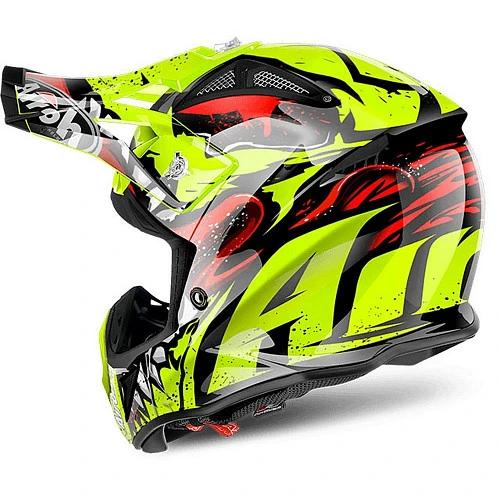 Airoh Aviator 2.2 Grim Yellow шлем внедорожный, желто-черный