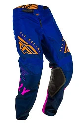 Fly Racing Kinetic K220 2020 мотоштаны, сине-оранжевый