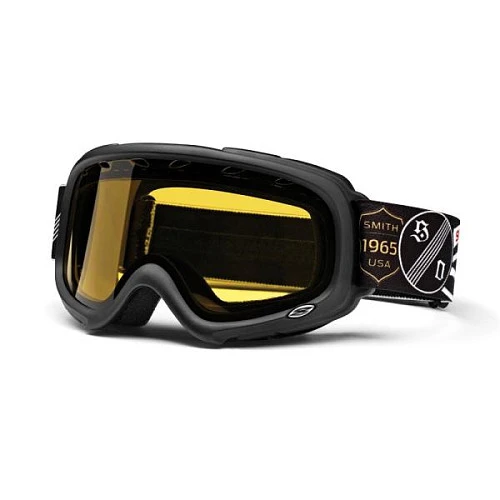 Smith Snow Gambler Black One Percenter очки снегоходные детские, черный, двойная вентилируемая линза