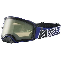 Ataki Prime мотоочки, синий, двойная магнитная прозрачная линза