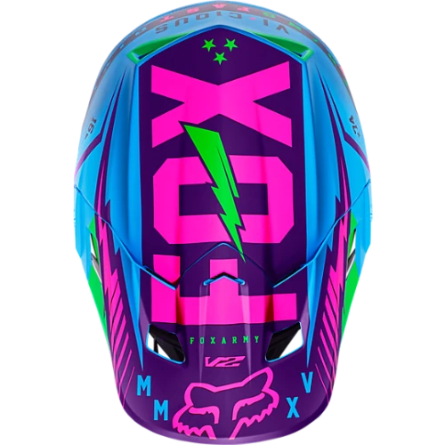 Fox Racing V2 Vicious Special шлем кроссовый, фиолетово-синий