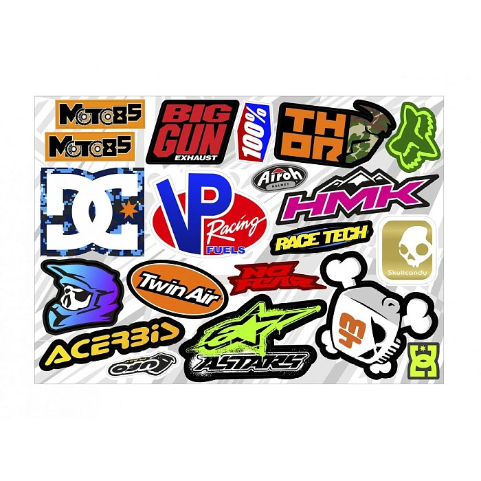 Набор наклеек А4 QuadBrands 2 Эксклюзив Logo