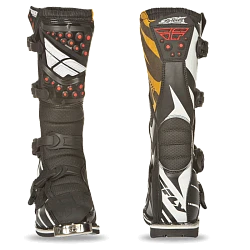 Fly Racing Maverik MX F4 мотоботы кроссовые, черно-белый