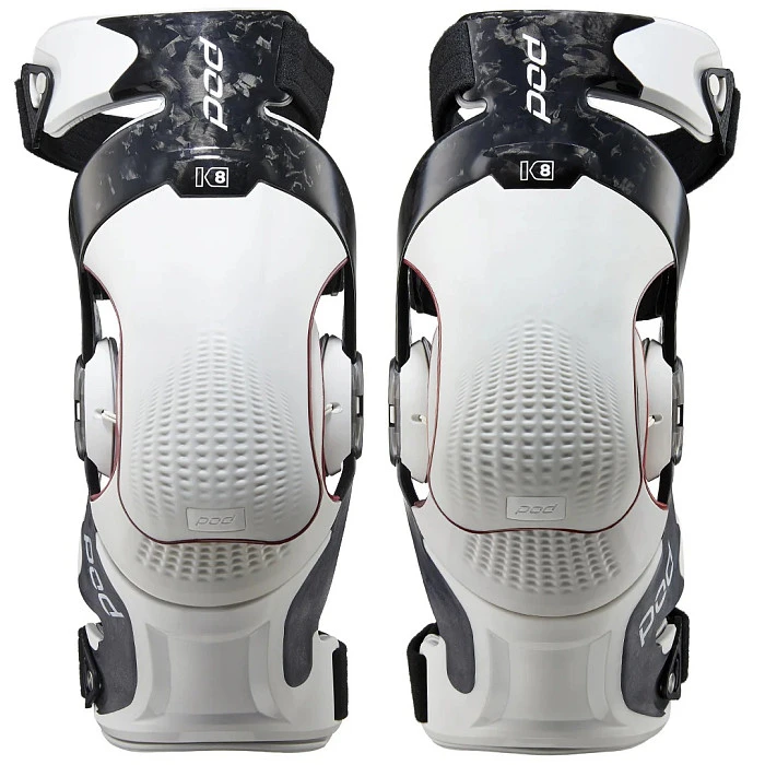 POD MX K8 3.0 Knee Brace Carbon/White наколенники