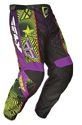 Fly Racing F-16 Ltd мотоштаны подростковые, фиолетово-черный