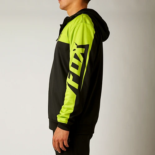 Fox Race Zip Fleece толстовка, черно-зеленый
