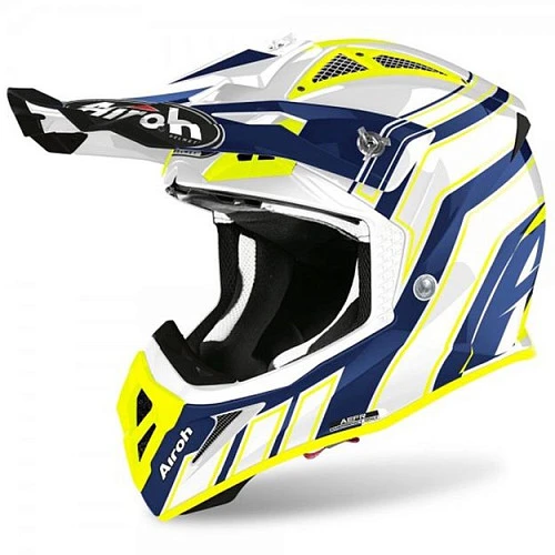 Airoh Aviator Ace Art Blue шлем внедорожный