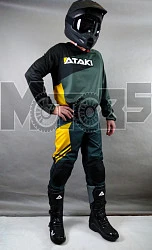 Ataki Rampage мотоштаны, серо-желтый