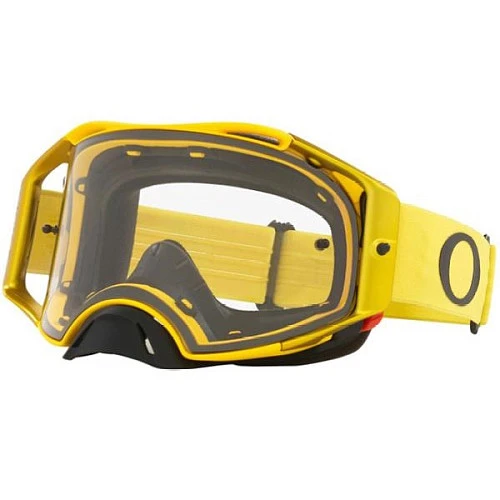 Oakley Airbrake Moto мотоочки желто-черный, прозрачная линза (OO7046-B5)
