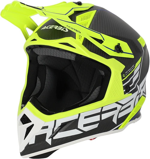 Acerbis Steel Carbon 22-06 Black/Fluo шлем внедорожный, черный