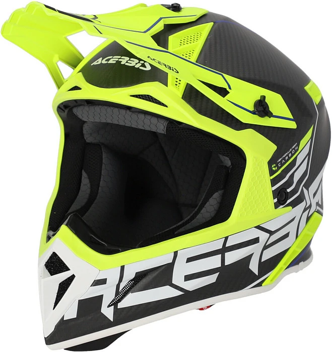 Acerbis Steel Carbon 22-06 Black/Fluo шлем внедорожный, черный