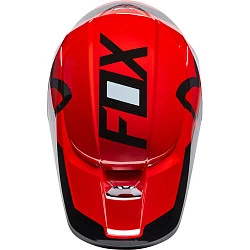 Fox Racing V1 Lux 2022 Flow Red шлем кроссовый