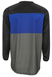 Fly Racing F-16 2022 джерси подростковая, сине-серо-черный