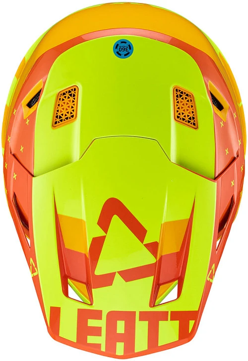 Leatt Kit Moto 7.5 V23 Citrus шлем кроссовый + Velocity 4.5 мотоочки
