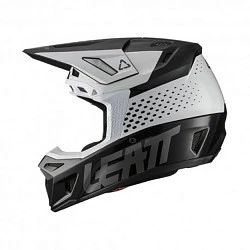 Leatt Kit Moto 8.5 V22 Black/White шлем кроссовый + Velocity 5.5 мотоочки
