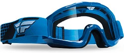 Fly Racing Focus мотоочки, синий, прозрачная линза