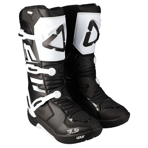 Leatt 3.5 Black/White 2024 мотоботы детские/женские, черно-белый