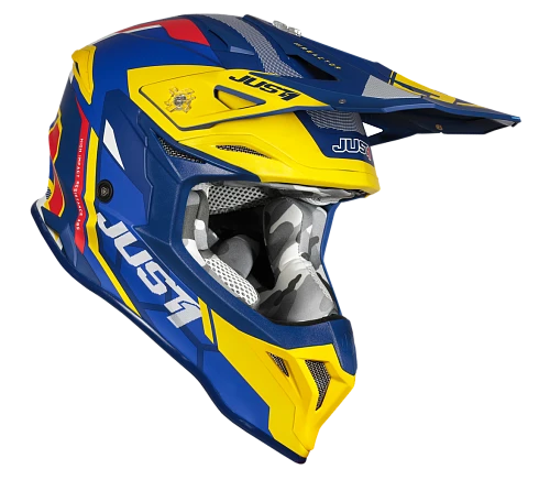 Just1 J39 Reactor Yellow-Blue шлем кроссовый