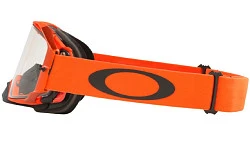 Oakley Airbrake Moto мотоочки оранжево-черный, прозрачная линза (OO7046-B6)