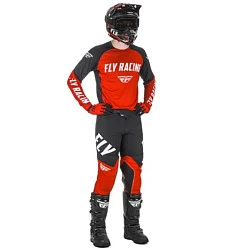 Fly Racing Evolution DST 2021 комплект, красно-черно-белый